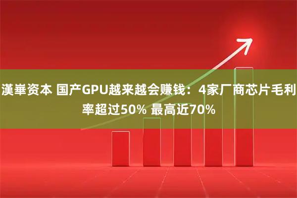 漢崋资本 国产GPU越来越会赚钱：4家厂商芯片毛利率超过50% 最高近70%